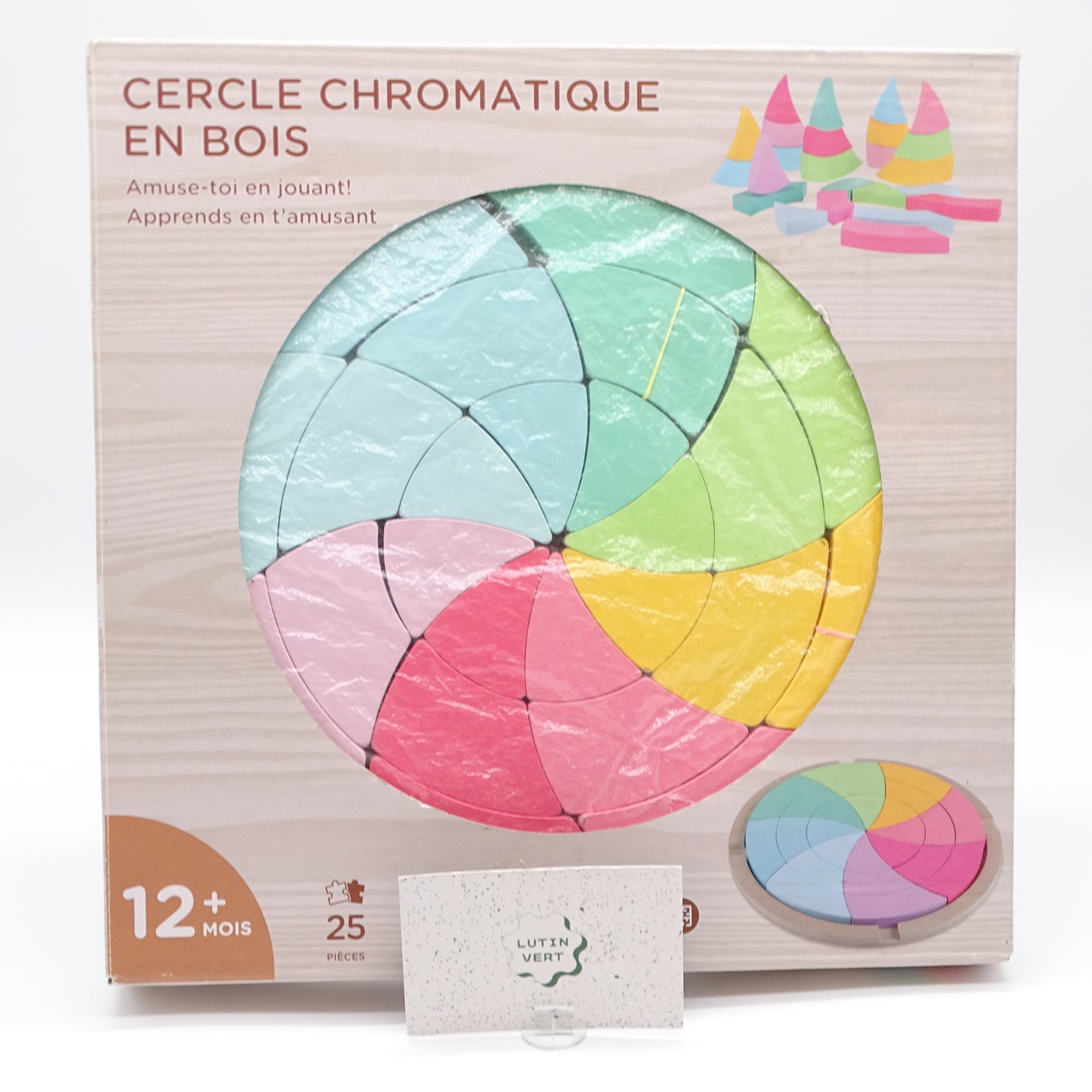 Cercle chromatique en Bois MONTESSORI - Dès 1 an | Ref 15345