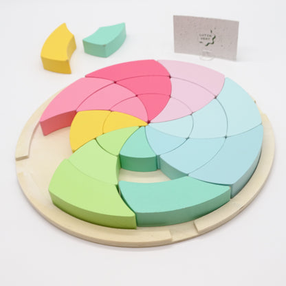 Cercle chromatique en Bois MONTESSORI - Dès 1 an | Ref 15345
