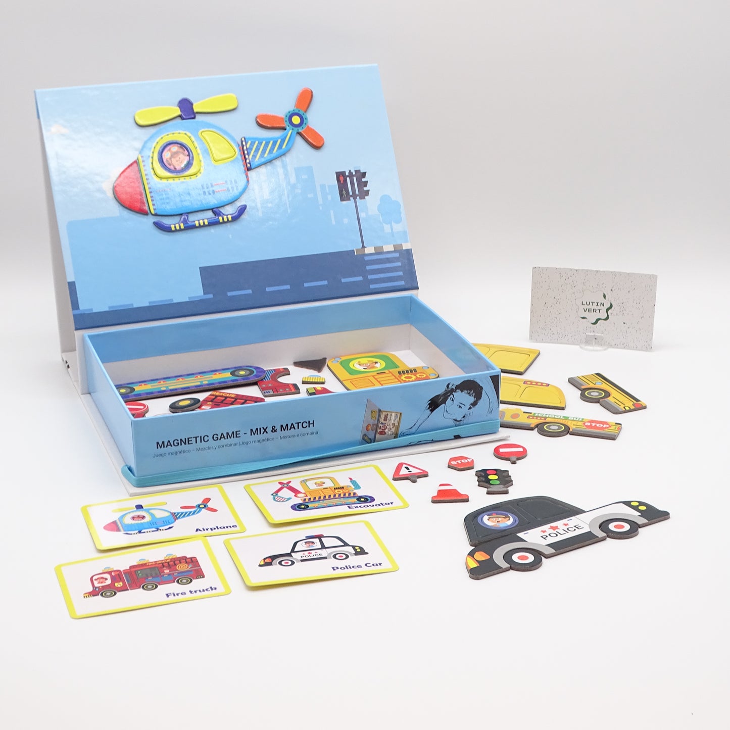 Magnetic Game- Mix & Match ALE-HOP - Dès 3 ans | Ref 15346