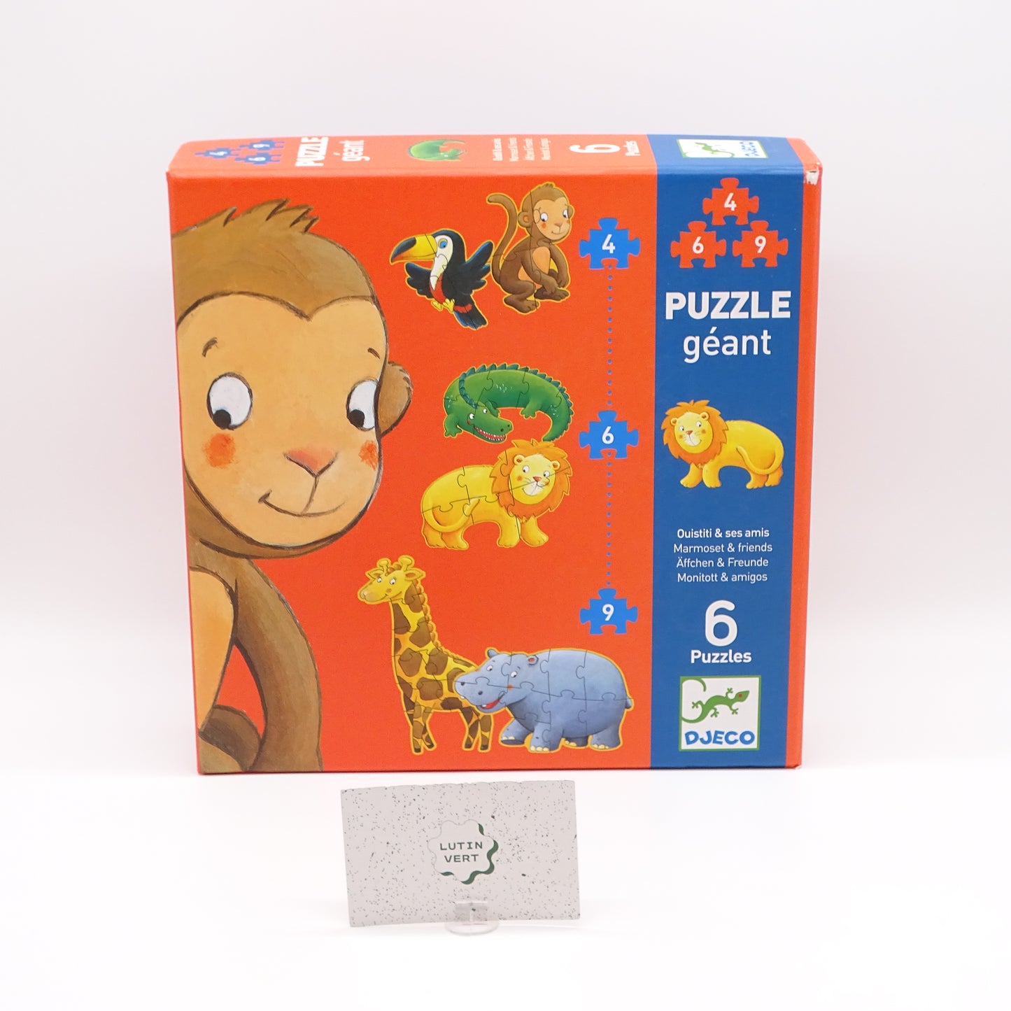 6 puzzles Géants DJECO - Dès 2 ans | Ref 15347