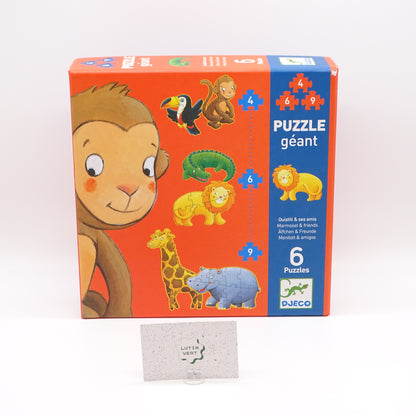 6 puzzles Géants DJECO - Dès 2 ans | Ref 15347