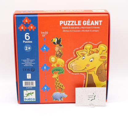 6 puzzles Géants DJECO - Dès 2 ans | Ref 15347