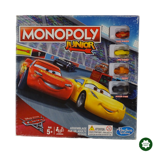Monopoly junior Cars d'occasion HASBRO - Dès 5 ans | Lutin Vert