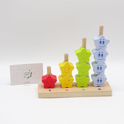 Jeu d’empilement Star Stacker PLAYTIVE  - Dès 1 an | Ref 15361