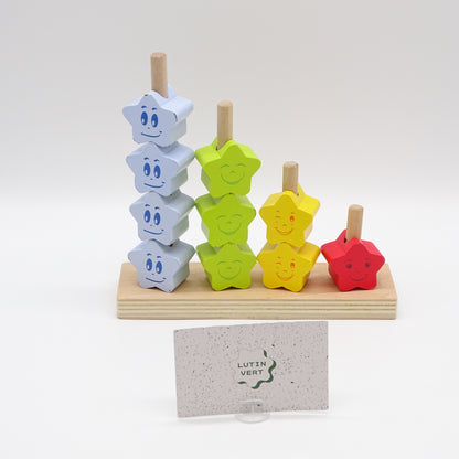 Jeu d’empilement Star Stacker PLAYTIVE  - Dès 1 an | Ref 15361