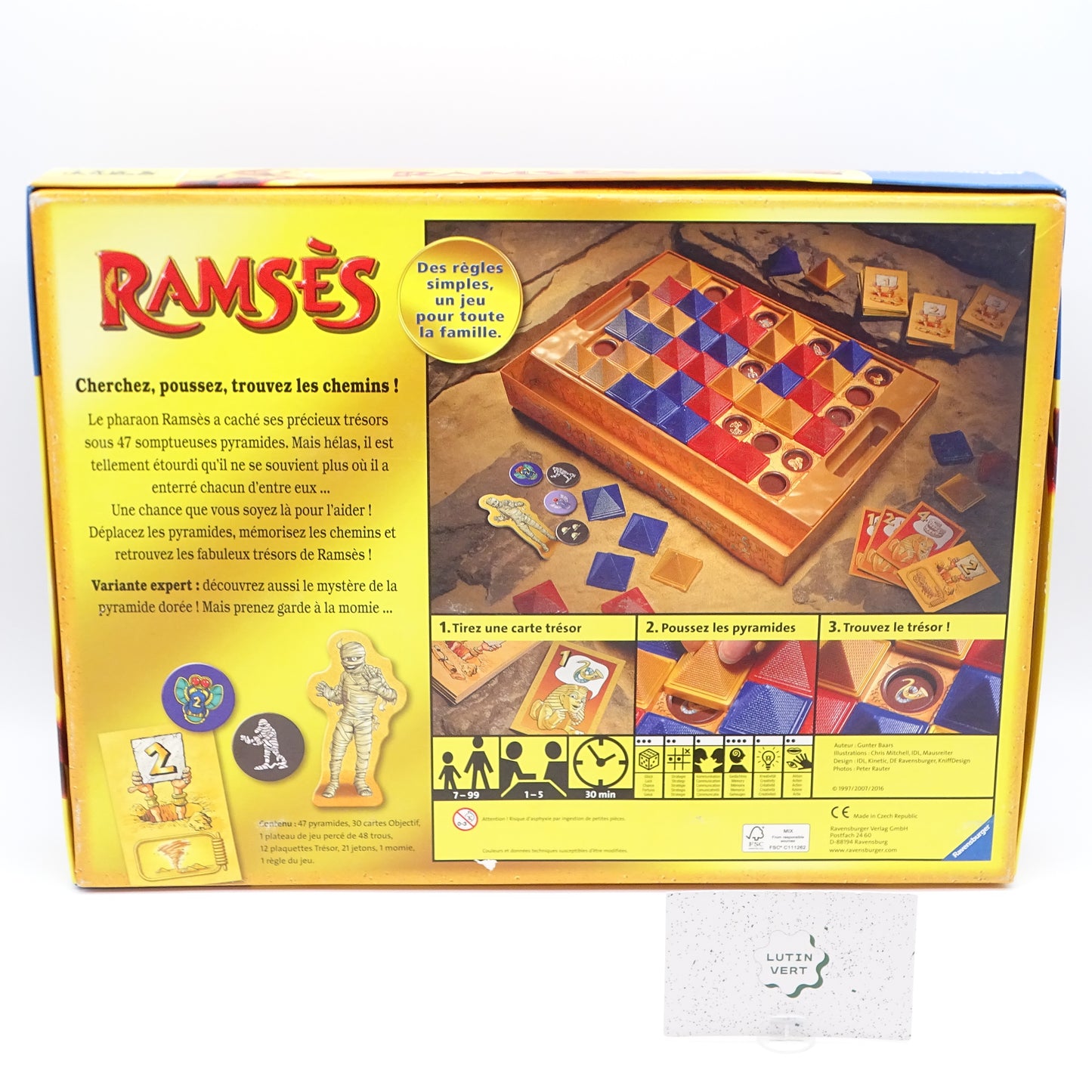 Ramsès, Le Pharaon Étourdi RAVENSBURGER - Dès 7 ans | Ref 15369