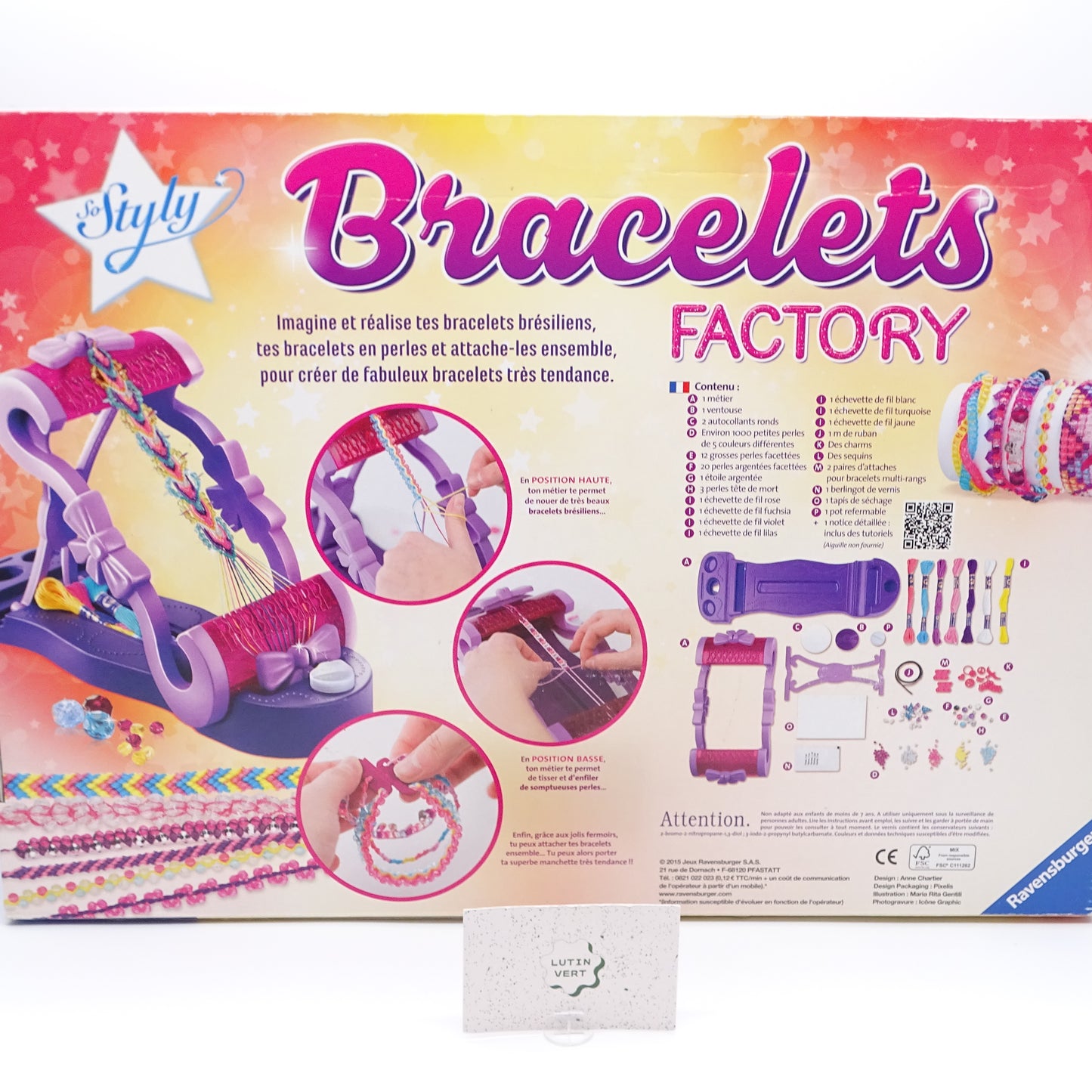 Bracelets Factory RAVENSBURGER - Dès 8 ans | Ref 15366