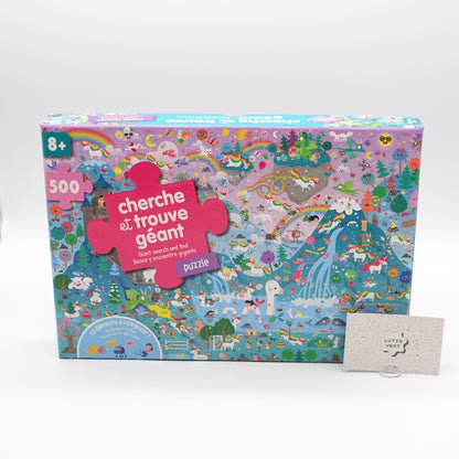 Puzzle 500 pièces Cherche et trouve Géant AUZOU - Dès 8 ans | Ref 15385