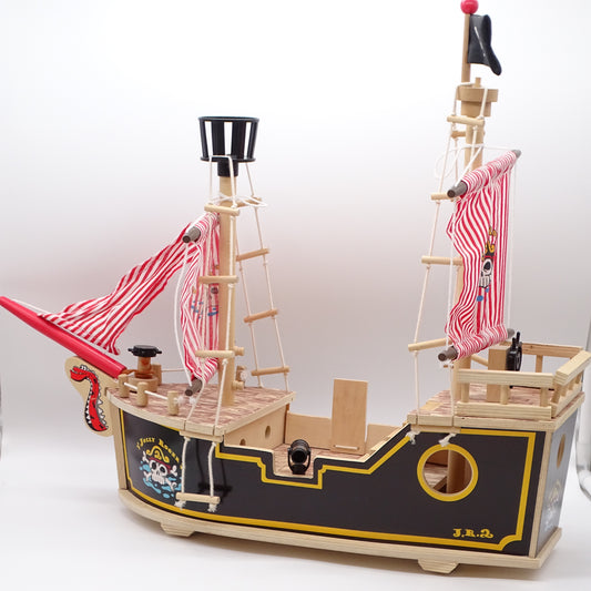 Bateau Pirate en Bois  SANS MARQUE - Dès 4 ans | Ref 15392