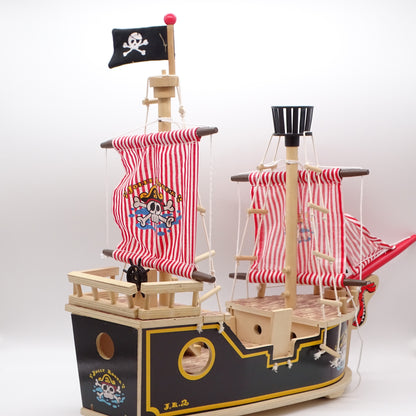 Bateau Pirate en Bois  SANS MARQUE - Dès 4 ans | Ref 15392