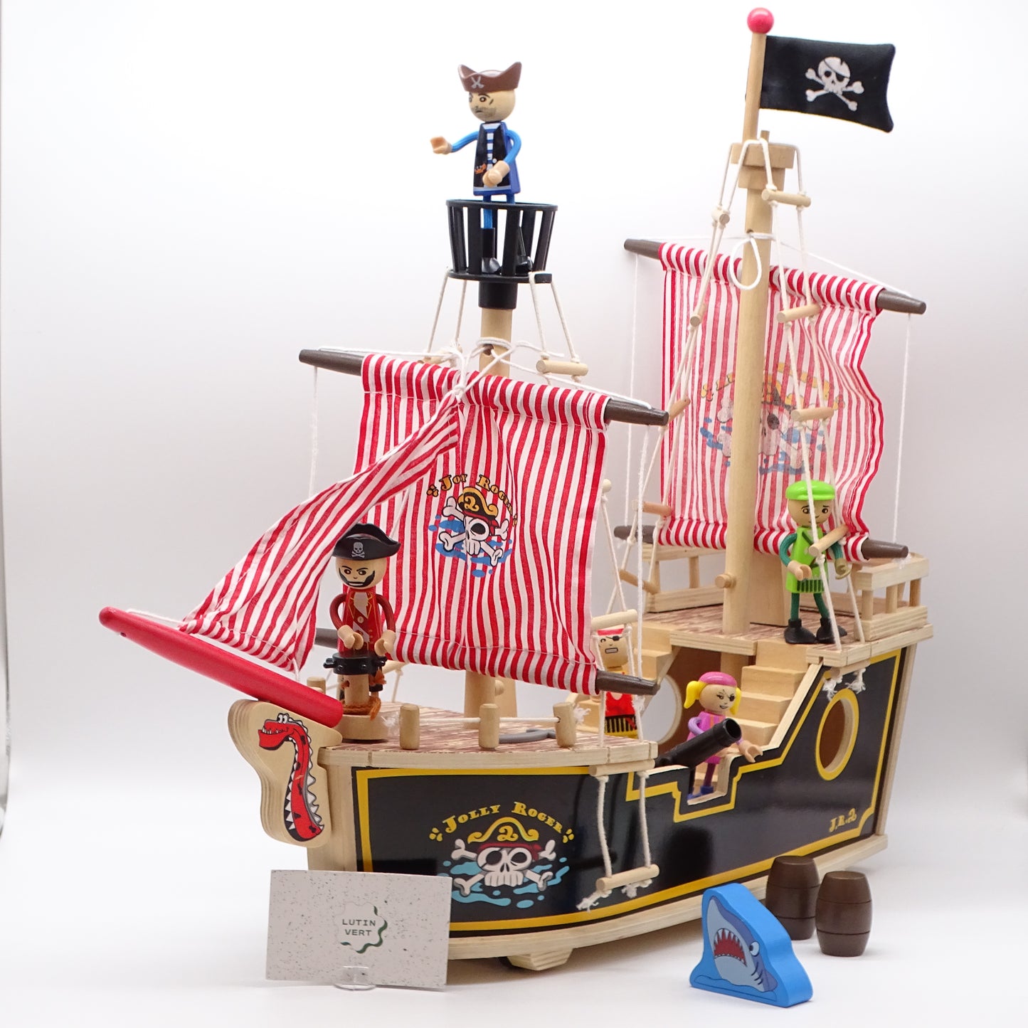 Bateau Pirate en Bois  SANS MARQUE - Dès 4 ans | Ref 15392