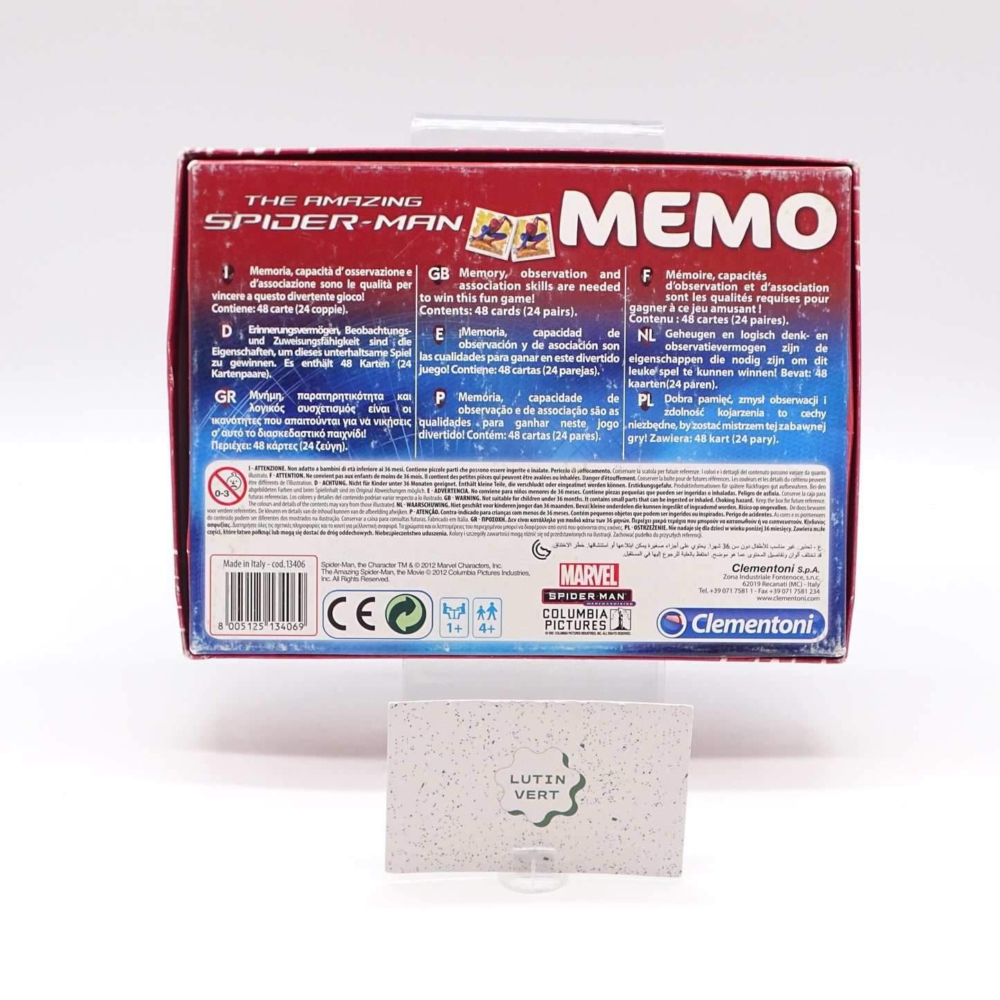Memo Spider-Man CLEMENTONI - Dès 4 ans | Ref 15402