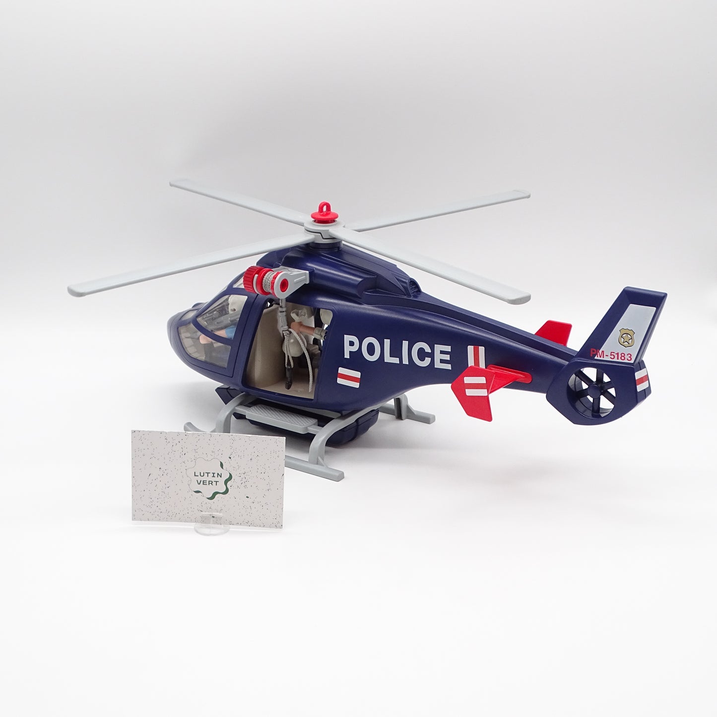 Lot Hélicoptère Police PLAYMOBIL - Dès 5 ans | Ref 15434