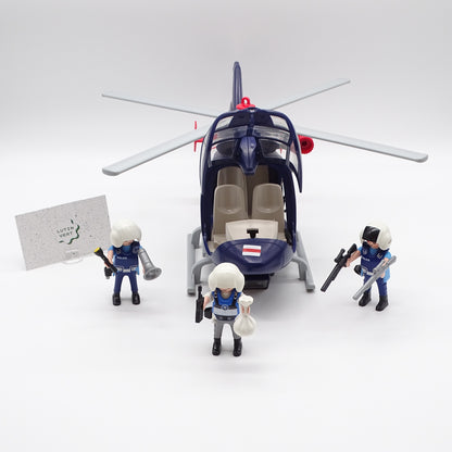 Lot Hélicoptère Police PLAYMOBIL - Dès 5 ans | Ref 15434