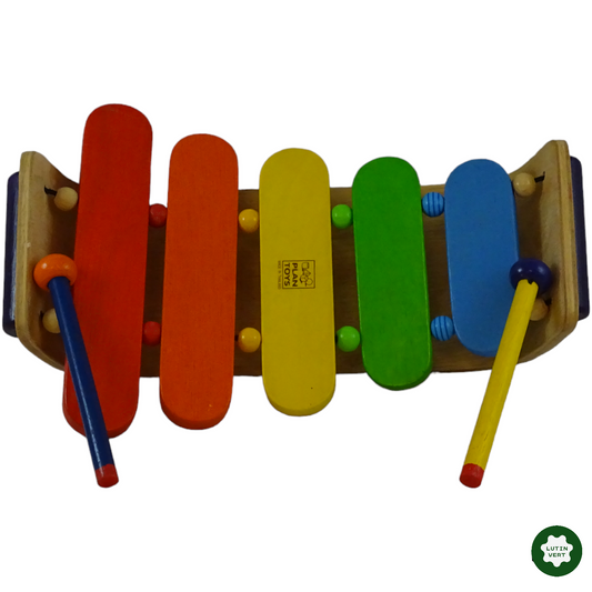 Xylophone en bois d'occasion PLANTOYS - Dès 3 ans | Lutin Vert