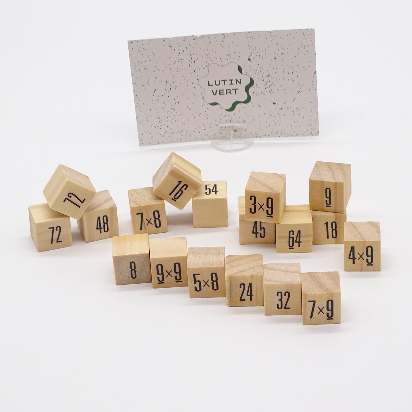 Jeux tables de multiplications en bois LE COMPTOIR DU MONDE - Dès 6 ans | Ref 15445