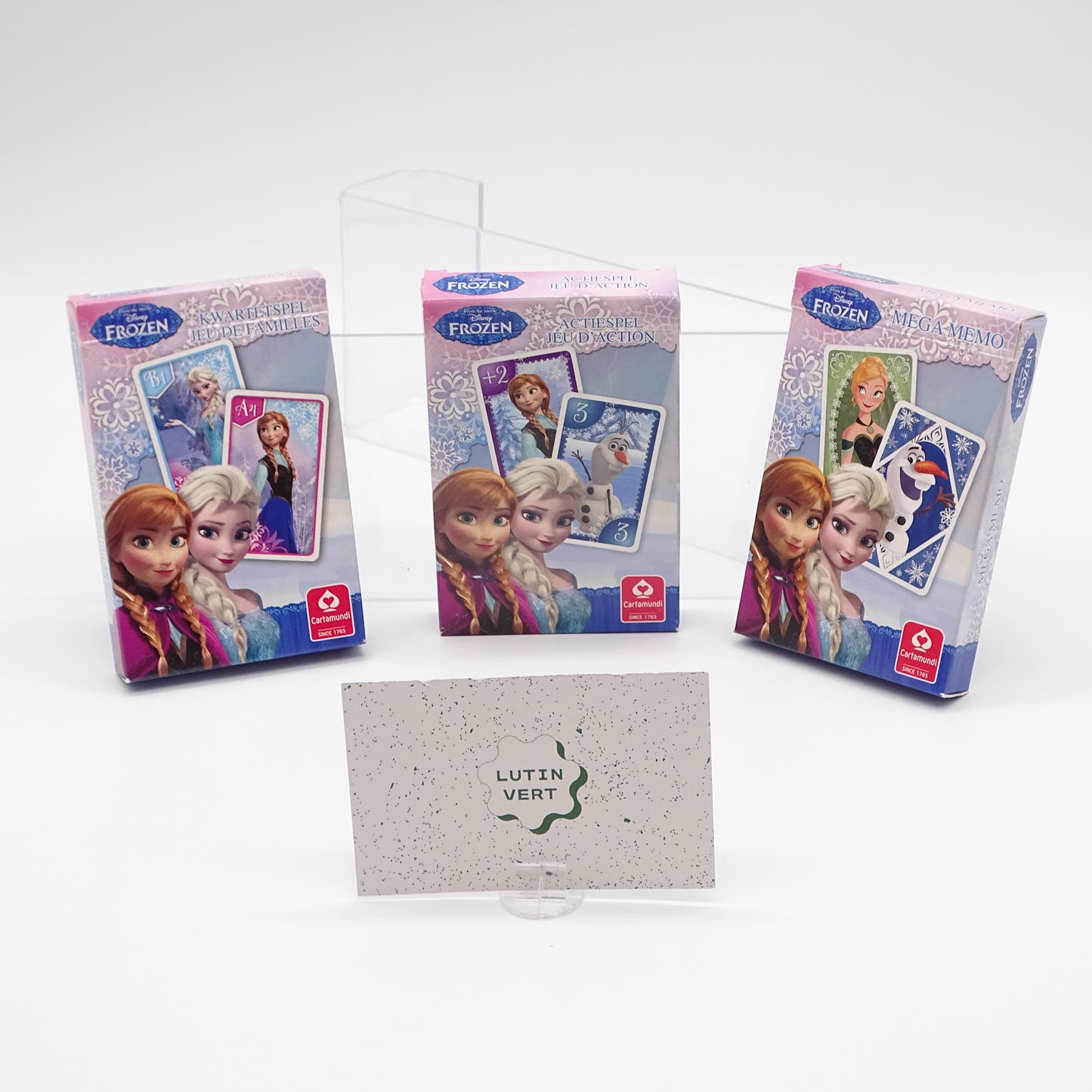 3 Jeux Reines des neiges Disney CARTA MUNDI - Dès 4 ans | Ref 15444