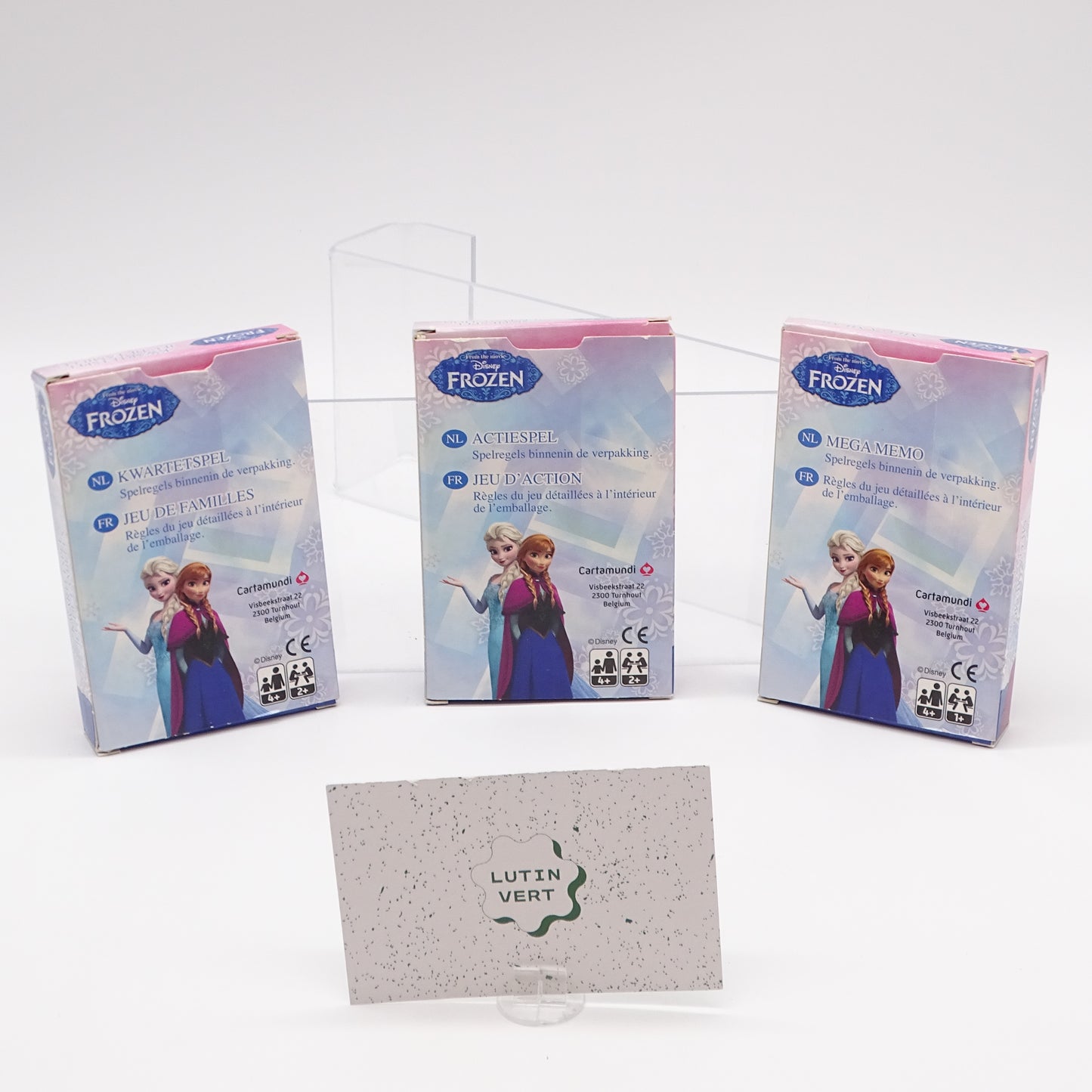 3 Jeux Reines des neiges Disney CARTA MUNDI - Dès 4 ans | Ref 15444