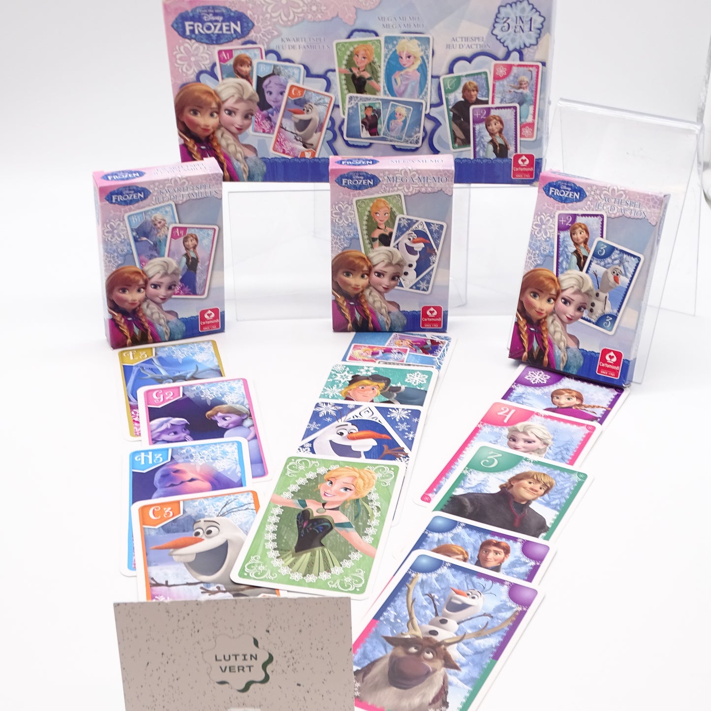 3 Jeux Reines des neiges Disney CARTA MUNDI - Dès 4 ans | Ref 15444