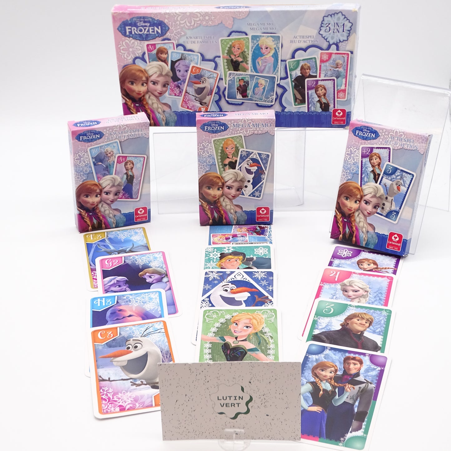 3 Jeux Reines des neiges Disney CARTA MUNDI - Dès 4 ans | Ref 15444