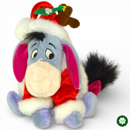 Peluche Winnie l’ourson « Bourriquet » Noël d'occasion DISNEY  - Dès 18 mois | Ref 12340