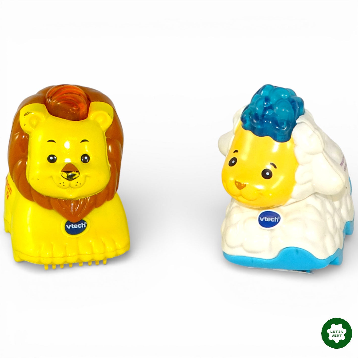 Lot figurines Vtech « Fripon » le lion et « Frisette » le mouton d'occasion VTECH - Dès 1 an | Ref 12363-12368