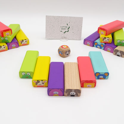 Jenga Animaux 48 Briques SANS MARQUE - Dès 3 ans | Ref 15458