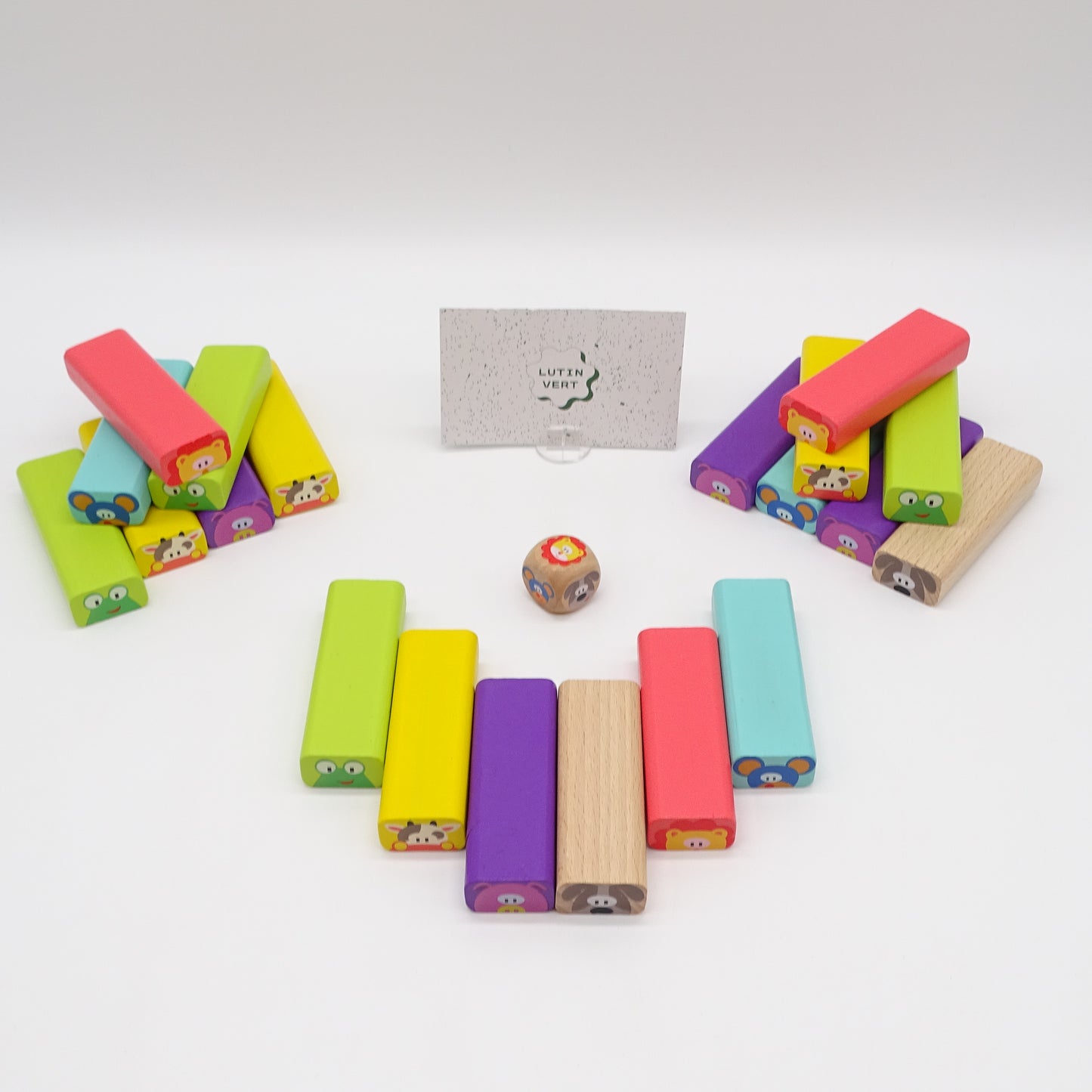 Jenga Animaux 48 Briques SANS MARQUE - Dès 3 ans | Ref 15458