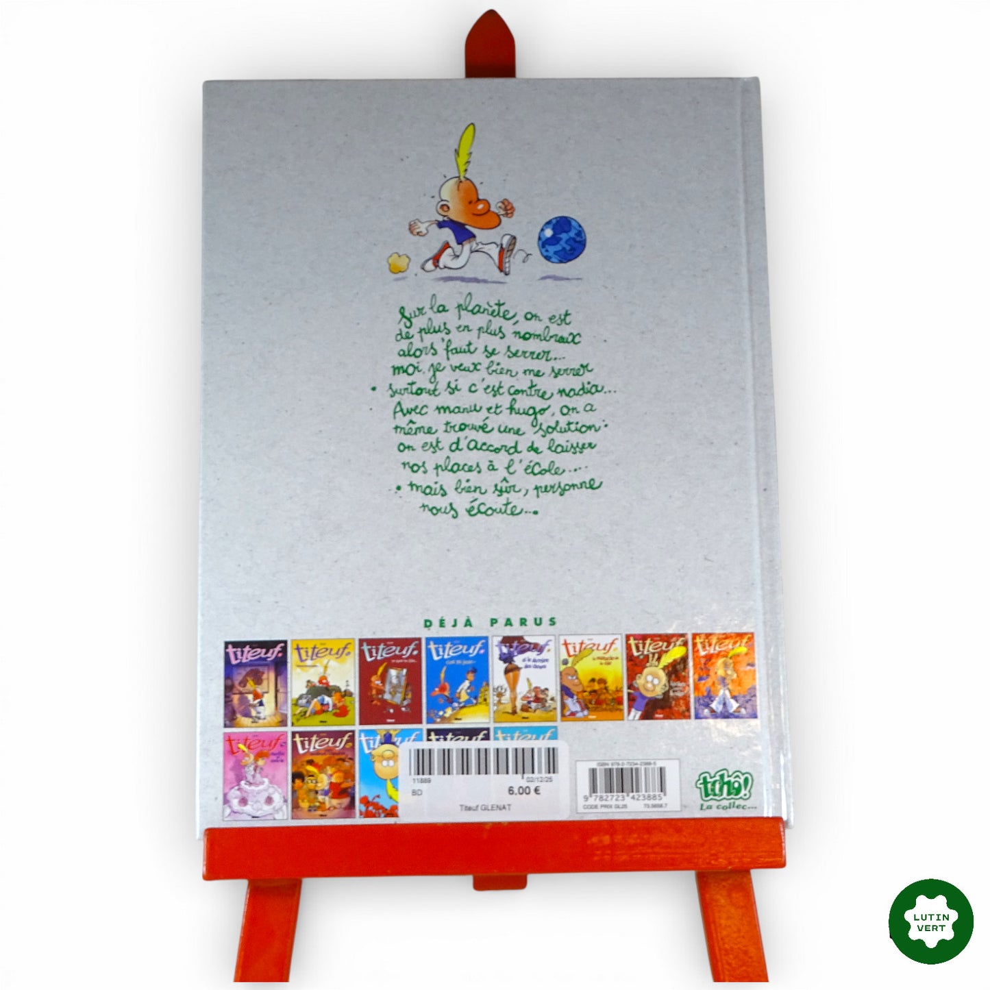 « Titeuf vol.6 Tchô monde cruel » Zep d'occasion GLÉNAT - Dès 8 ans | Ref 11889