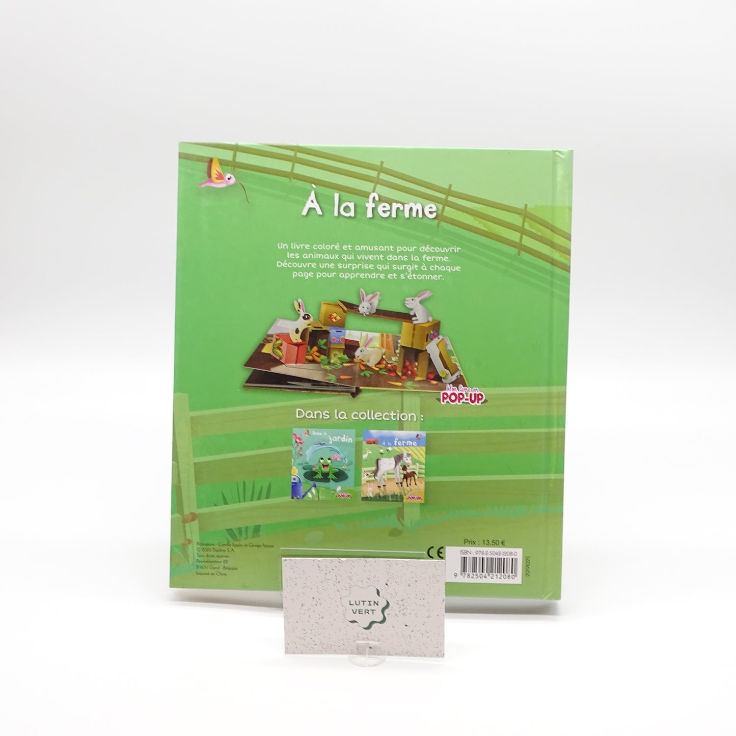 livre pop up A la ferme PICCOLIA - Dès 3 ans | Ref 15473