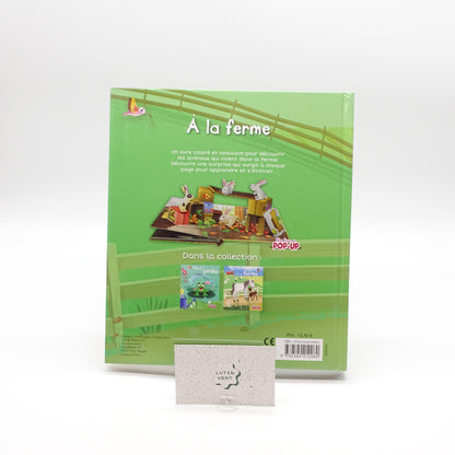 livre pop up A la ferme PICCOLIA - Dès 3 ans | Ref 15473
