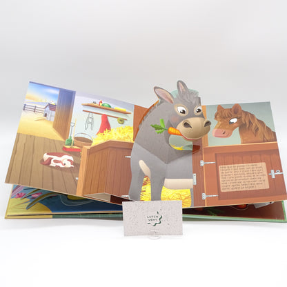 livre pop up A la ferme PICCOLIA - Dès 3 ans | Ref 15473