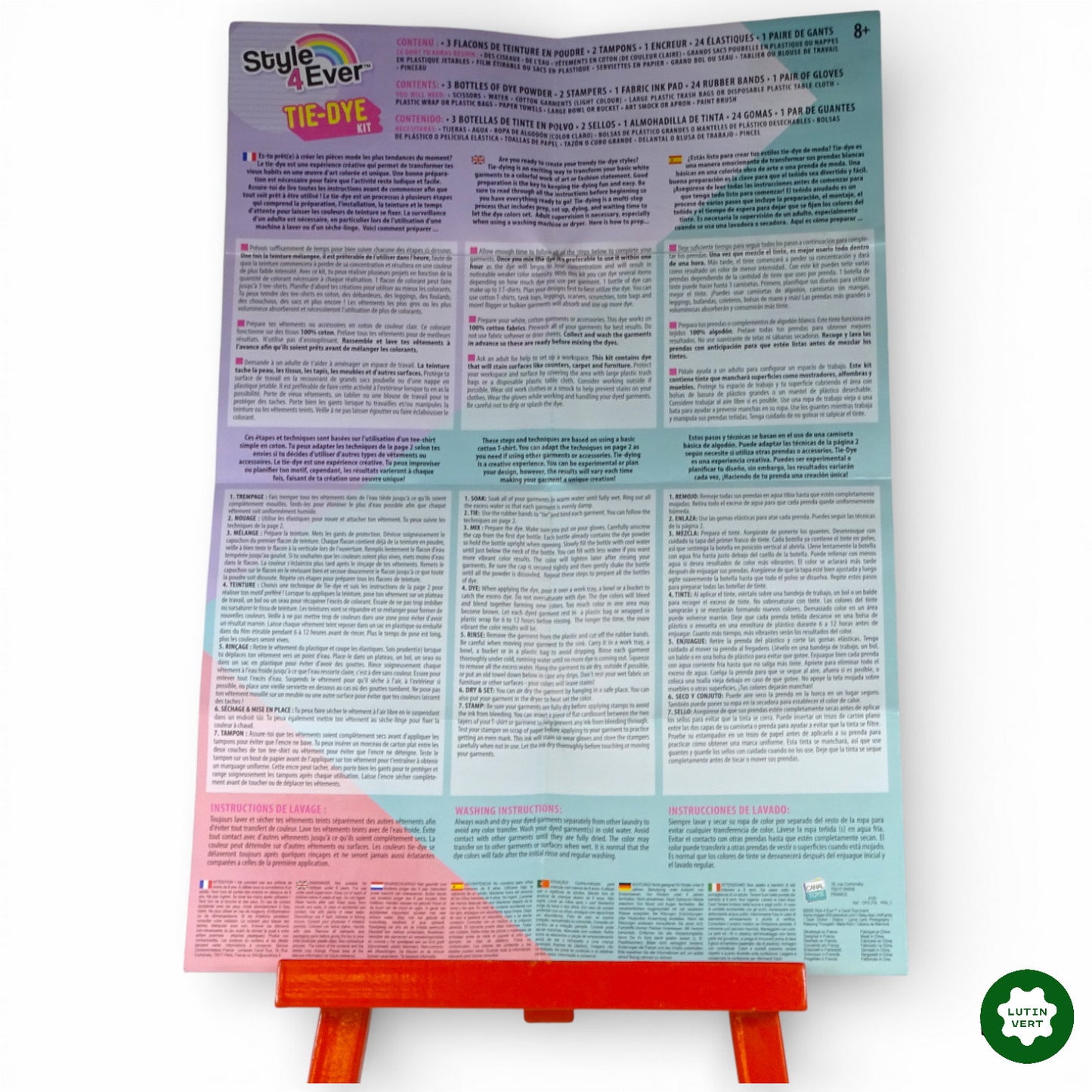Canal Toys Style 4 Ever - Kit DIY Teinture Tie Dye 3 Couleurs d'occasion CANAL TOYS - Dès 8 ans | Ref 11247