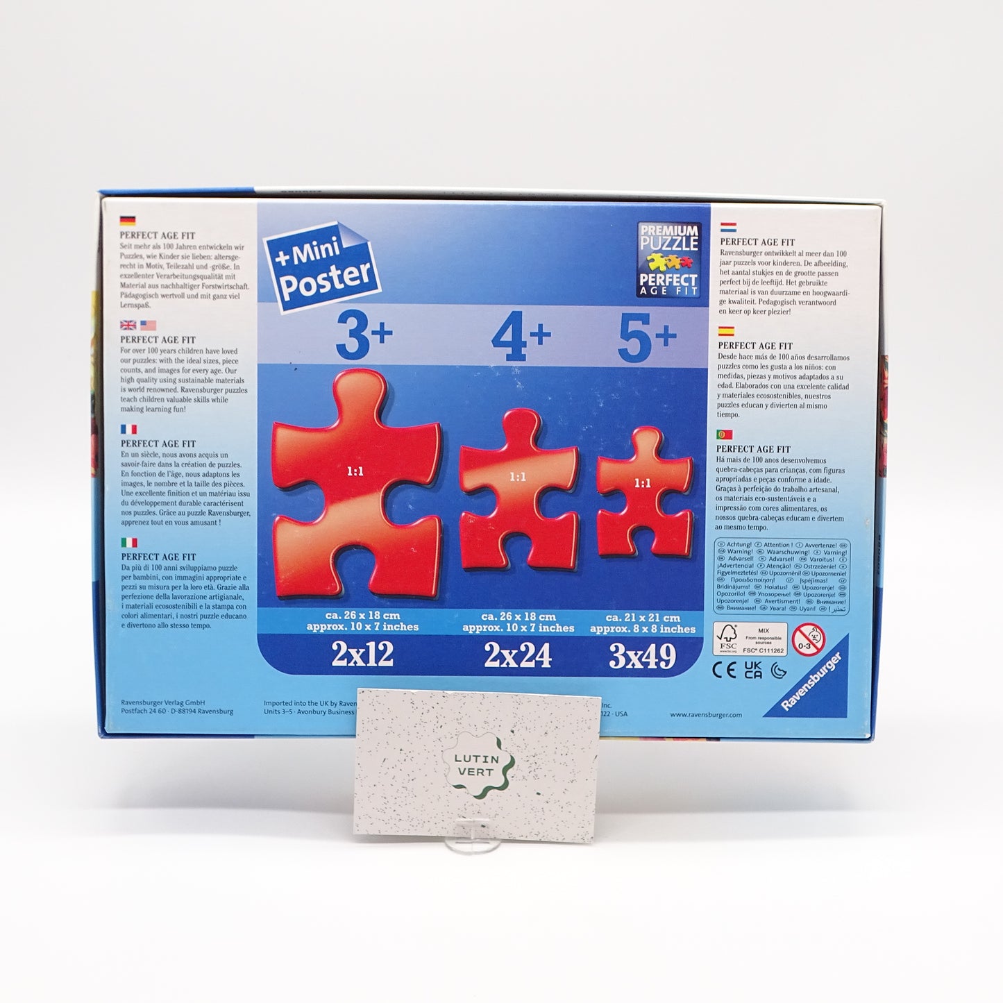 Puzzle monde fantastique 3x49 pièces RAVENSBURGER - Dès 5 ans | Ref 15471