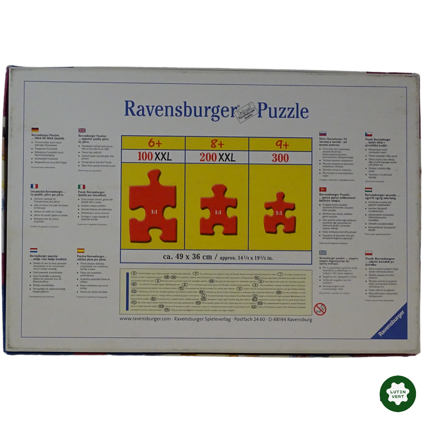 Puzzle Cendrillon d'occasion RAVENSBURGER - Dès 8 ans | Lutin Vert