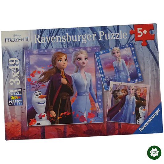 3 puzzles de la Reine des Neiges II d'occasion RAVENSBURGER - Dès 6 ans | Lutin Vert