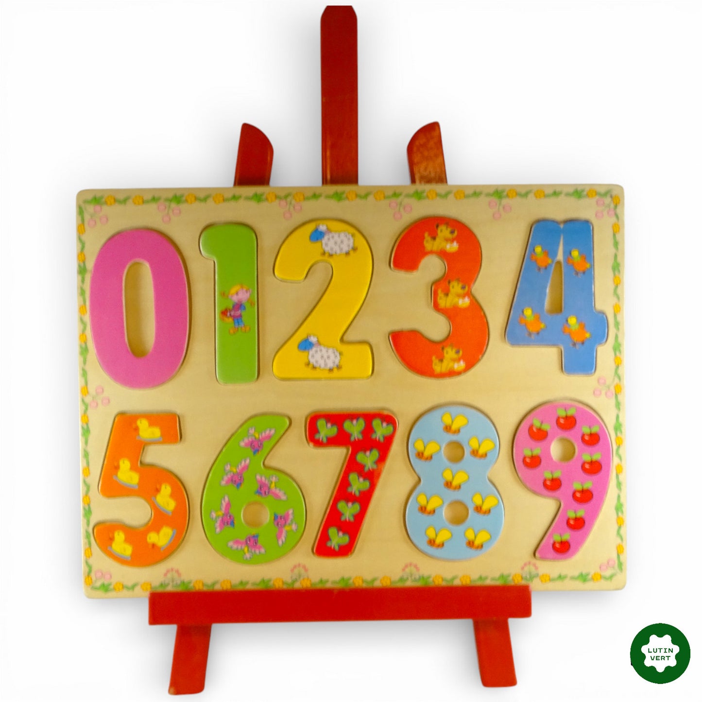 Puzzle chiffres bois d'occasion SANS MARQUE - Dès 2 ans | Ref 12754