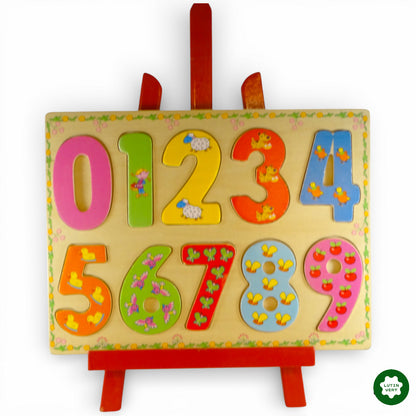 Puzzle chiffres bois d'occasion SANS MARQUE - Dès 2 ans | Ref 12754