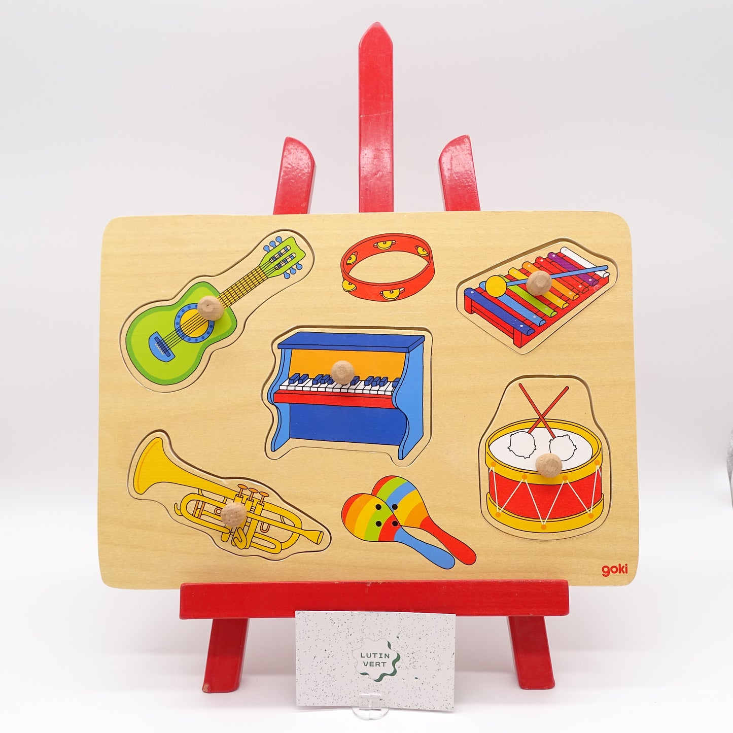 Puzzle Sonore en Bois GOKI - Dès 1 an | Ref 15483