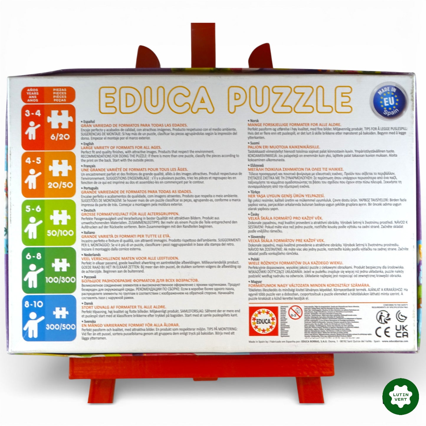 2 Puzzles Licorne d'occasion EDUCA - Dès 3 ans | Ref 12788