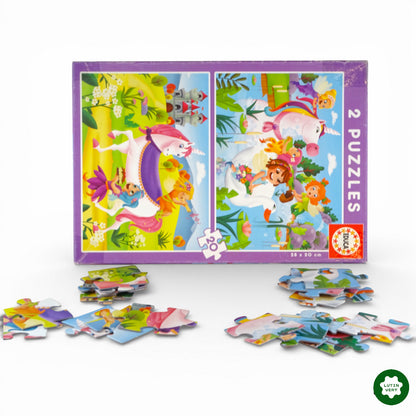 2 Puzzles Licorne d'occasion EDUCA - Dès 3 ans | Ref 12788