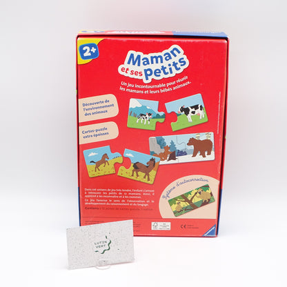 Cartes-Puzzle Maman et ses petits  RAVENSBURGER - Dès 2 ans | Ref 15508