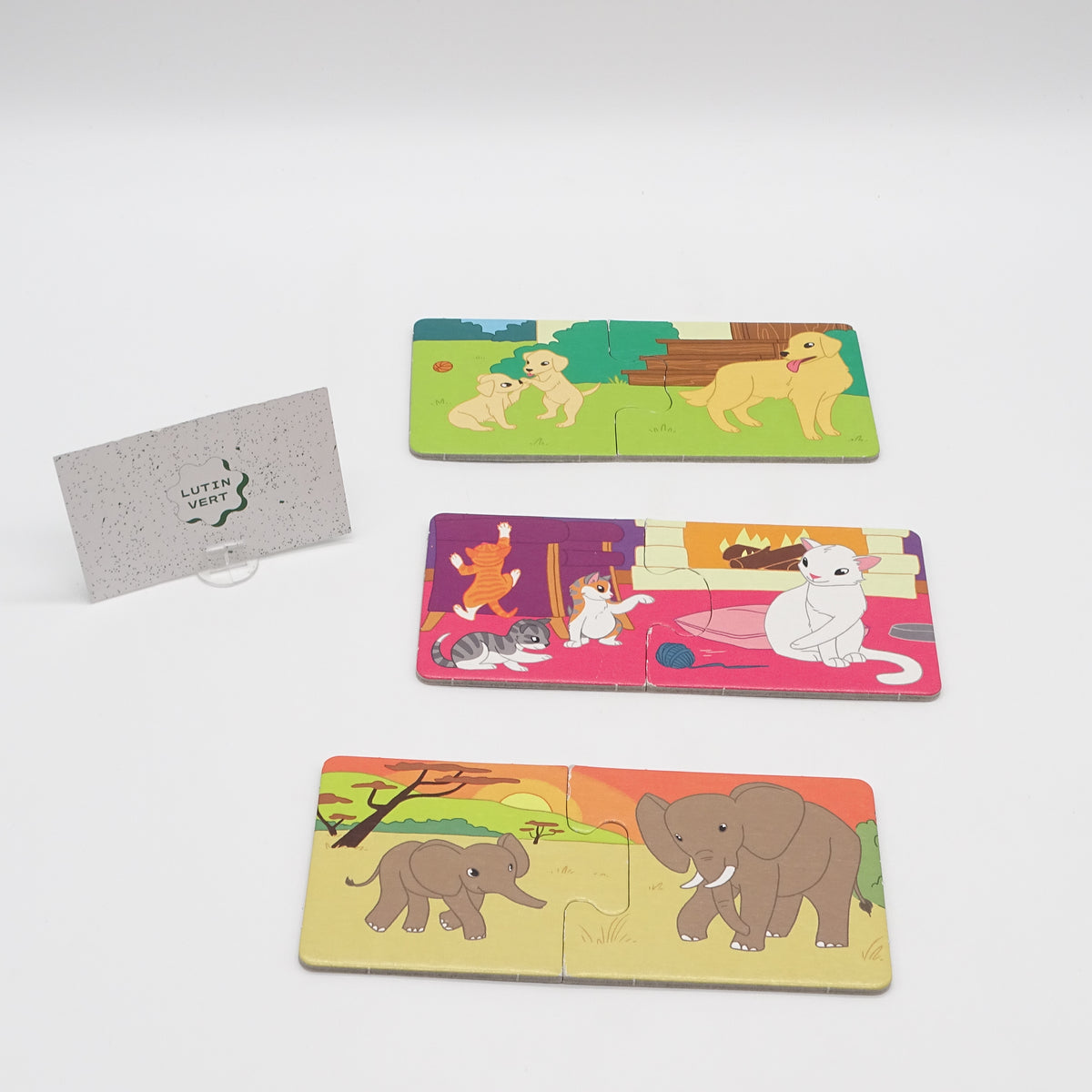 Cartes-Puzzle Maman et ses petits  RAVENSBURGER - Dès 2 ans | Ref 15508
