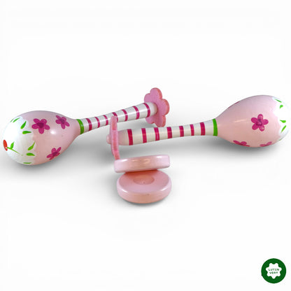 Paire de maracas - fleurs et castagnettes princesse d'occasion MOJY - Dès 3 ans | Ref 12802