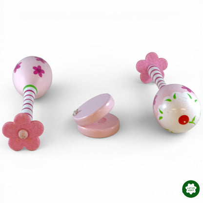 Paire de maracas - fleurs et castagnettes princesse d'occasion MOJY - Dès 3 ans | Ref 12802