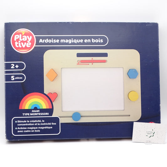 Ardoise magique en bois PLAYTIVE  - Dès 2 ans | Ref 15516