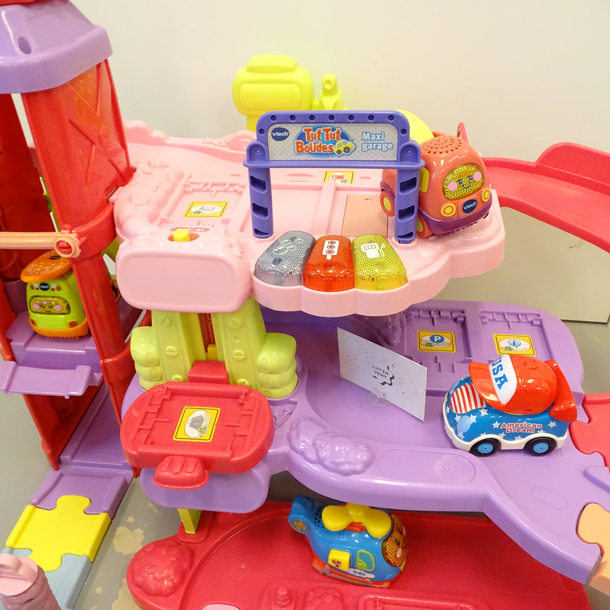 Maxi Garage tut bolide VTECH - Dès 1 an | Ref 15522