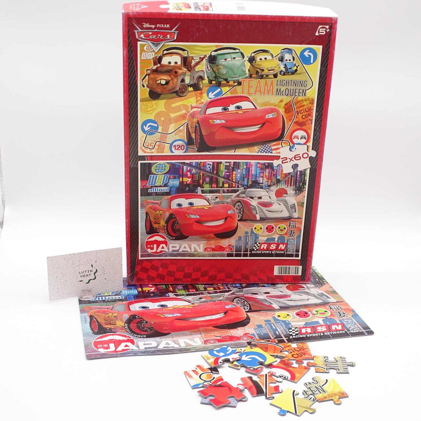 2 Puzzles cars  DISNEY PIXAR - Dès 5 ans | Ref 15525