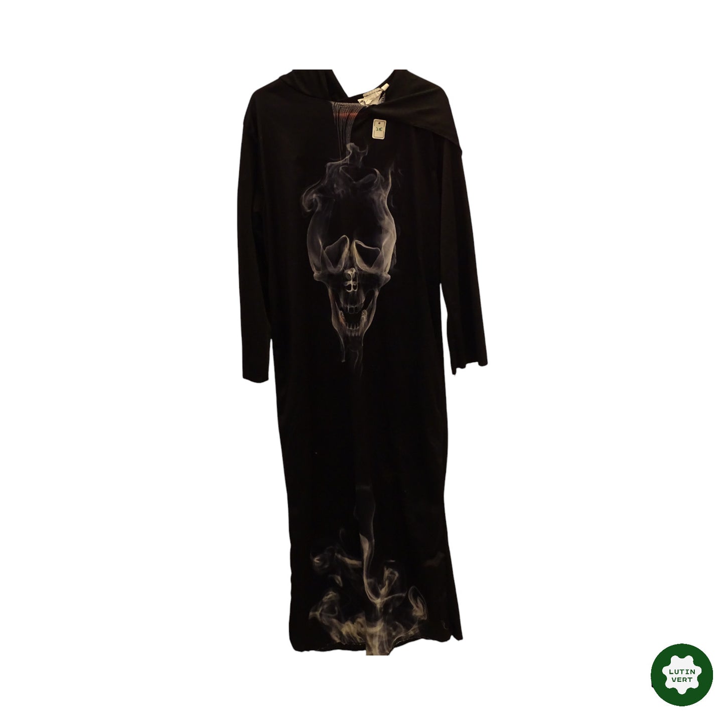 Déguisement Robe Longue tête squelette Halloween. d'occasion  - Dès 4 ans | Ref 8121