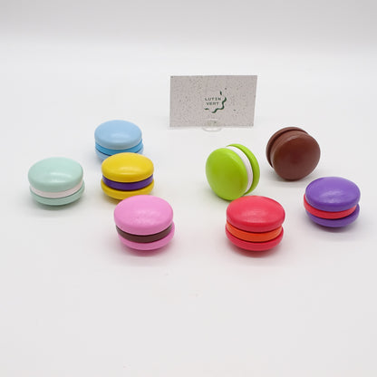 8 macarons  à découper en bois SANS MARQUE - Dès 18 mois | Ref 15533